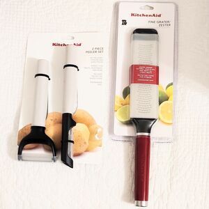 KITCHENAID Kitchen Aid Euro Peeler Y Peeler Zester Grater Set All New!